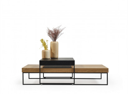 Loft Holz Couchtisch Tisch Beistelltisch Wohnzimmertisch Holz Tisch